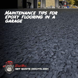 Maintenance tips for epoxy flooring in a garage