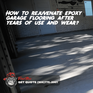 How to rejuvenate epoxy garage flooring after years of use and wear?