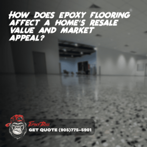 How does epoxy flooring affect a home's resale value and market appeal?