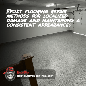 Epoxy flooring repair methods for localized damage and maintaining a consistent appearance?