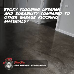 Epoxy flooring lifespan and durability compared to other garage flooring materials?