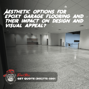 Aesthetic options for epoxy garage flooring and their impact on design?