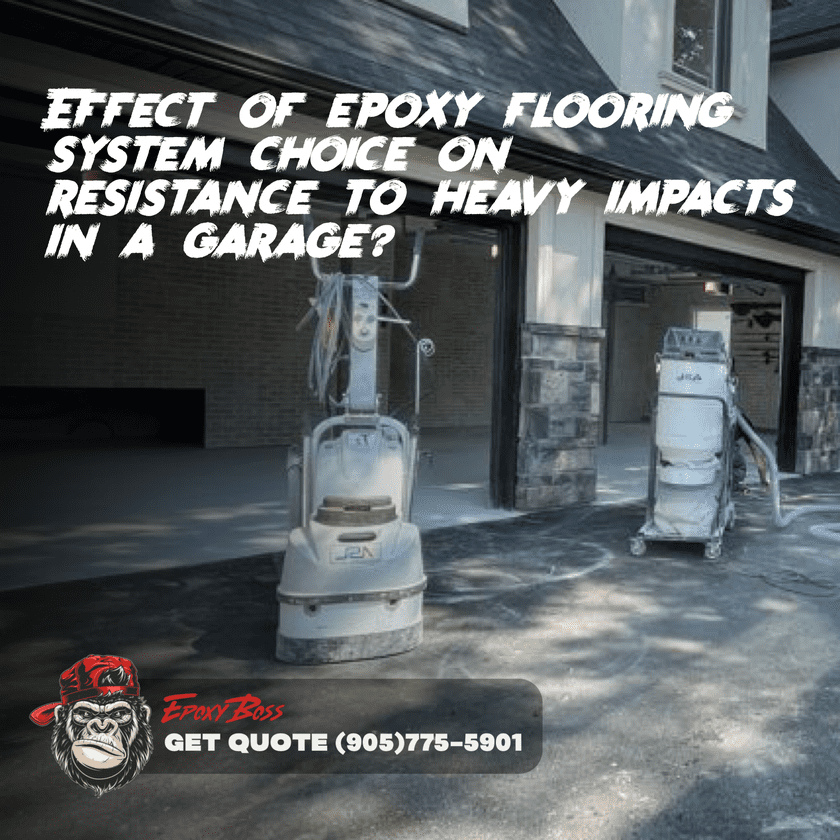 How does epoxy flooring choice affect resistance to impacts