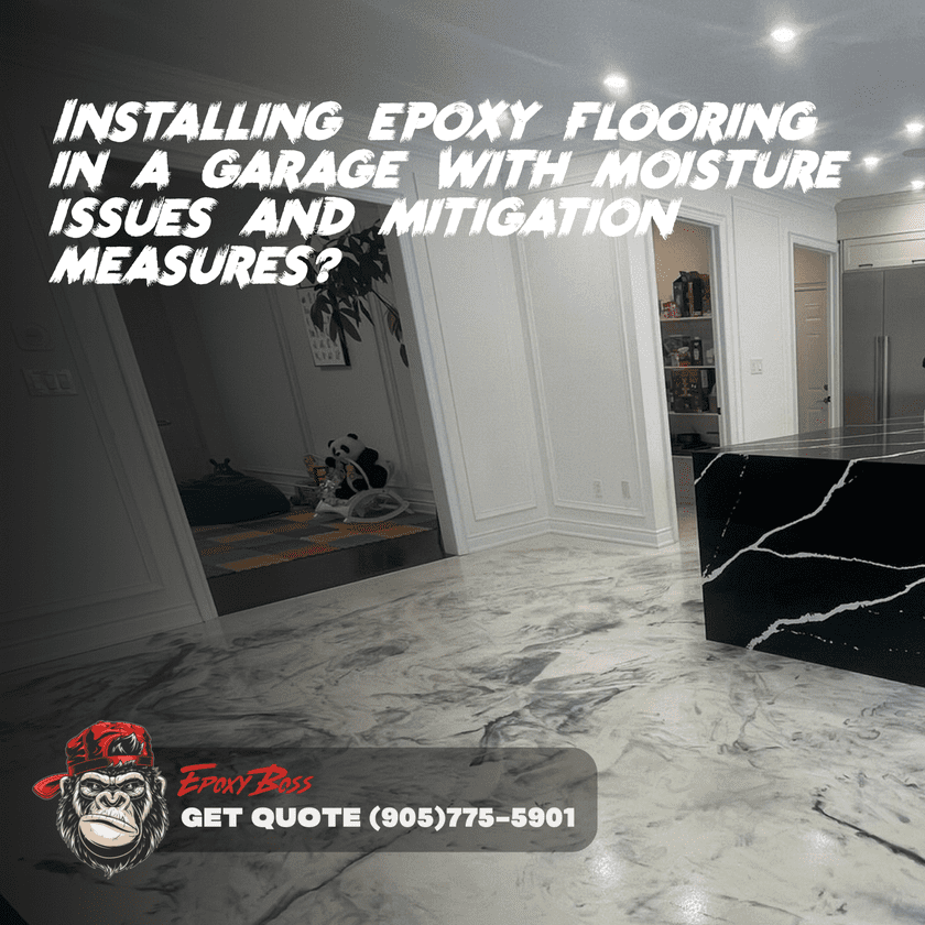 Installing epoxy flooring in a garage with moisture issues and mitigation measures?