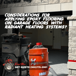 Epoxy flooring on garage floors with radiant heating: considerations?
