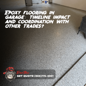 Epoxy flooring in garage: timeline impact and coordination with other trades?