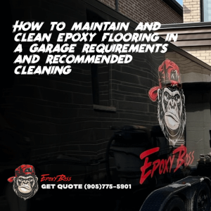 How to maintain and clean epoxy flooring in a garage?