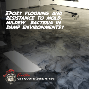 Epoxy flooring's resistance to mold, mildew, bacteria in damp areas?