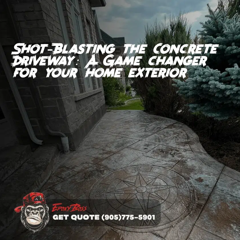 Shot-Blasting the Concrete Driveway: A Game changer for your home exterior