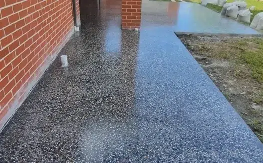 Polished Concrete Backyard