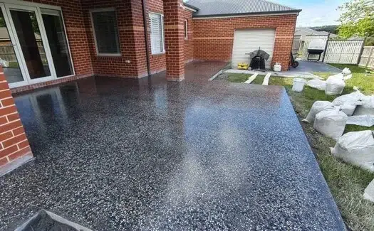 Polished Concrete Backyard